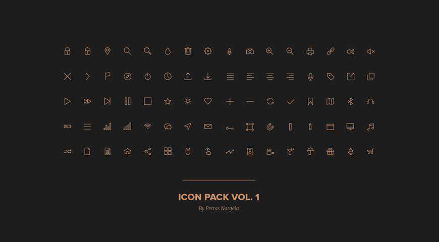 Stroke Icon Font Vol.1 @fontface webfont free