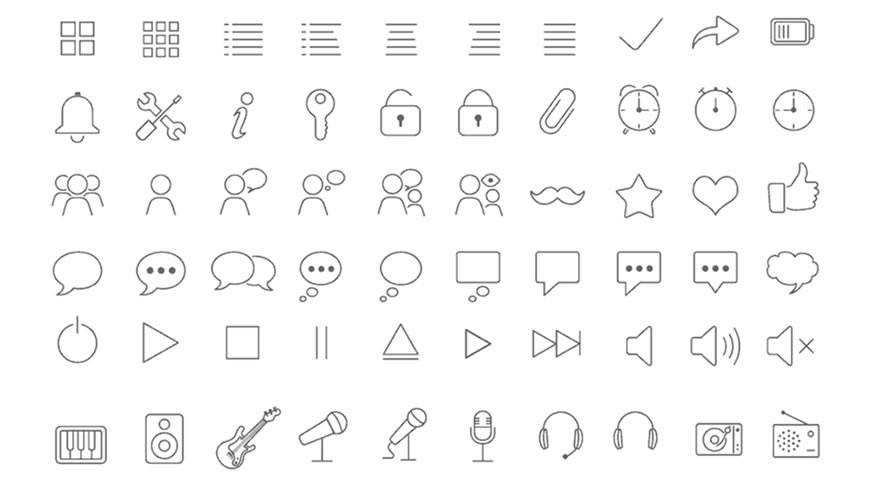 Tonicons Outline Icons @fontface webfont free