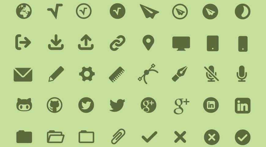 MFG Labs Icon Set @fontface webfont free