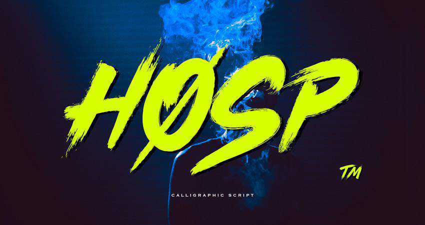 Free Hosp Graffiti Font