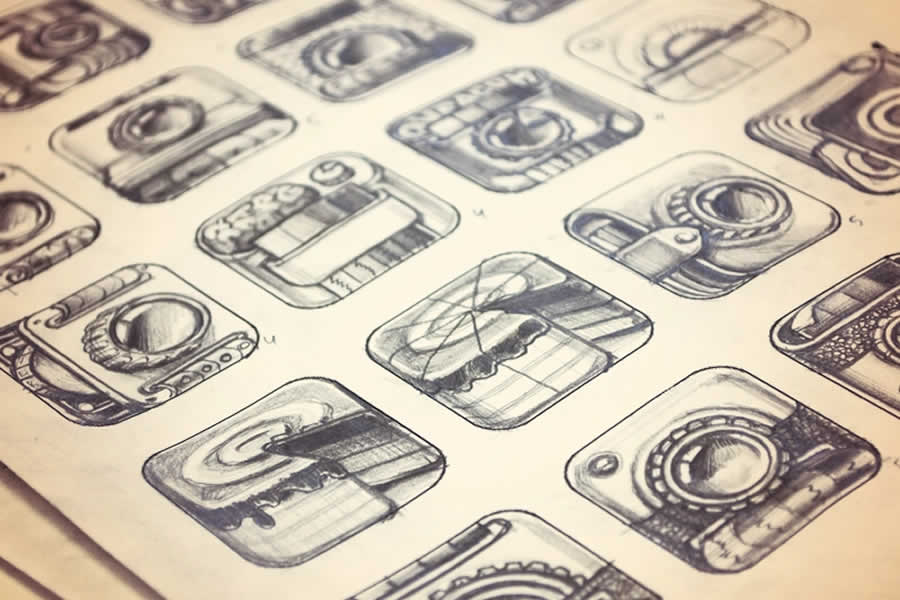 iPhone App Icon Sketches