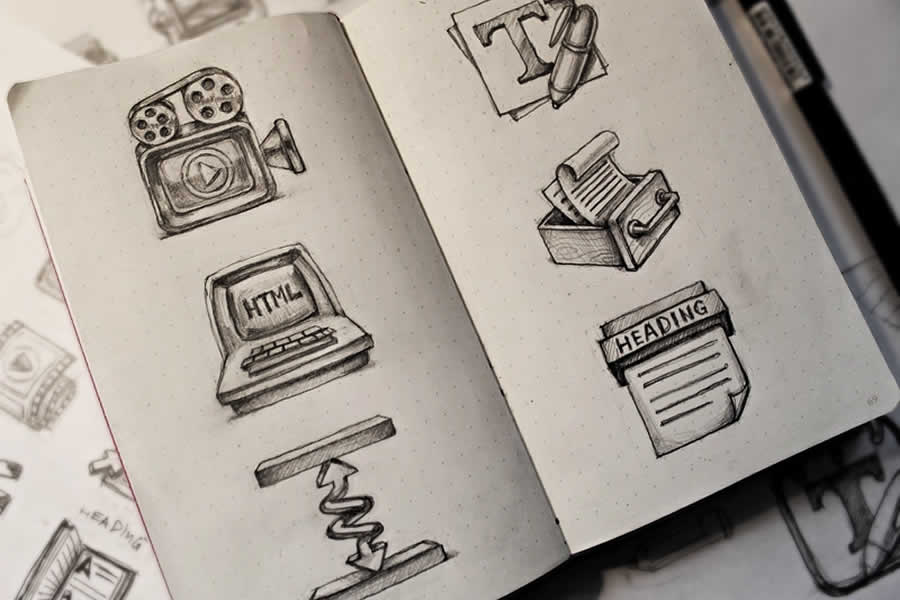 Cogsy Icon Sketches