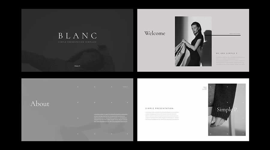 Blanc free keynote presentation template