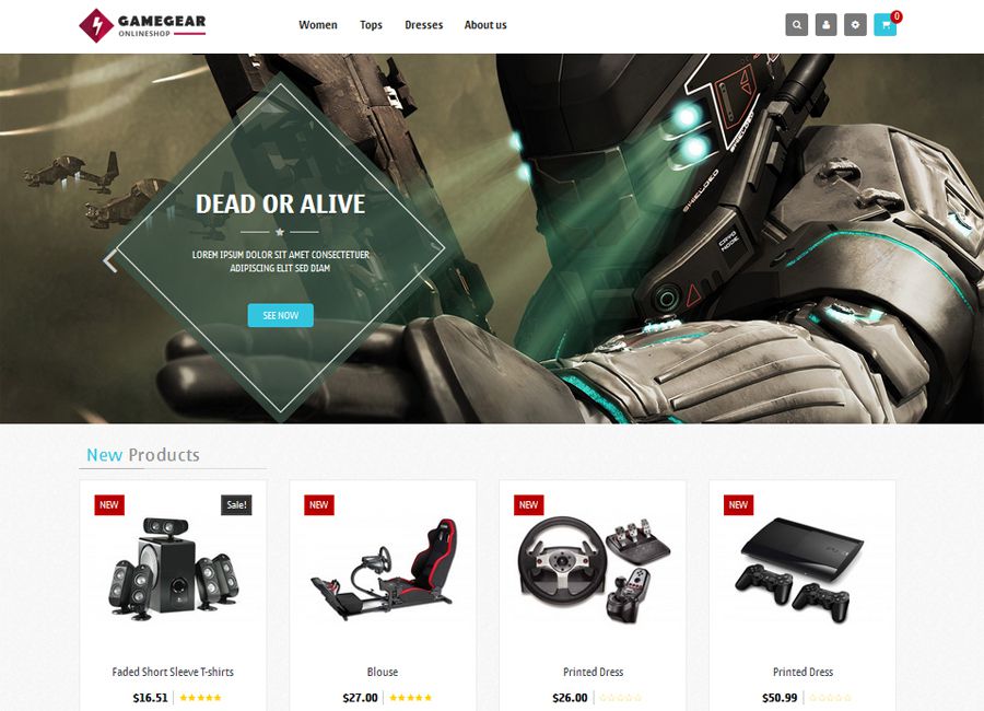 Leo Game Gear PrestaShop Theme