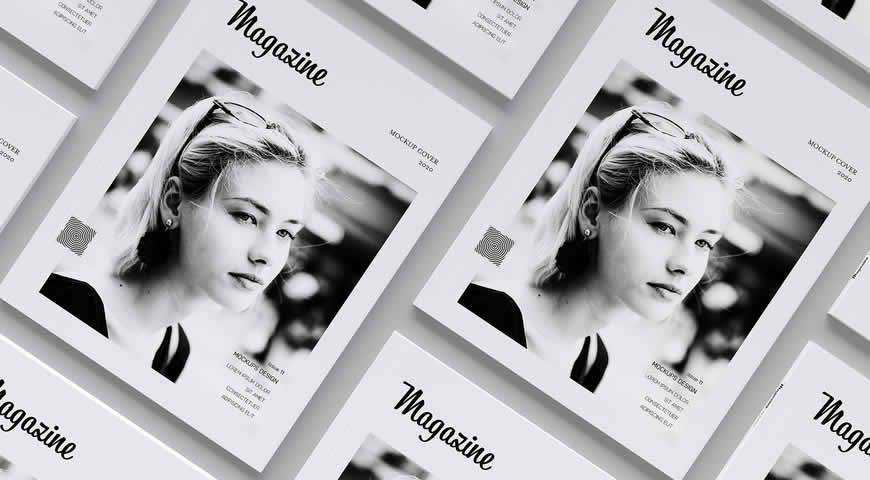 Magazine Covers Photoshop PSD Mockup Template