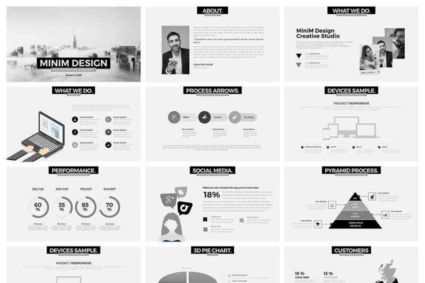 MiniM Keynote - Minimal Clean Presentation Template