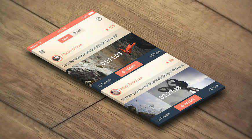 Realistic App Photoshop PSD Mockup Template