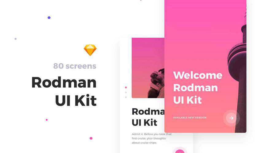 rodman sketch mobile app ui kit sketch ux format design creative sketch.app