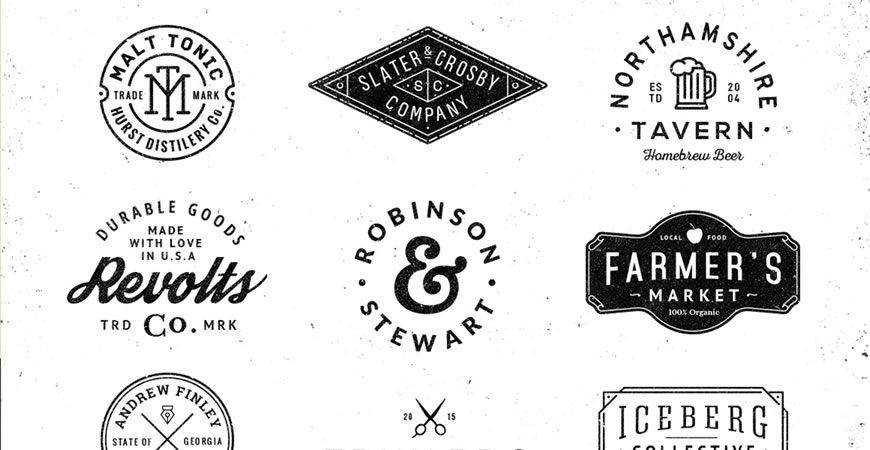 Monogram Logo Badge Templates