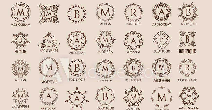 Simple Elegant Monogram Logo Templates