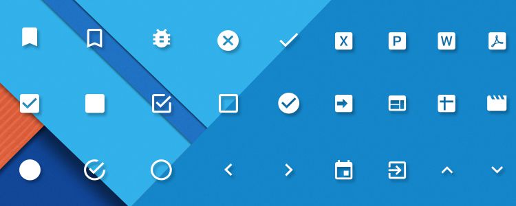 Material Design Powerpoint Keynote Icons