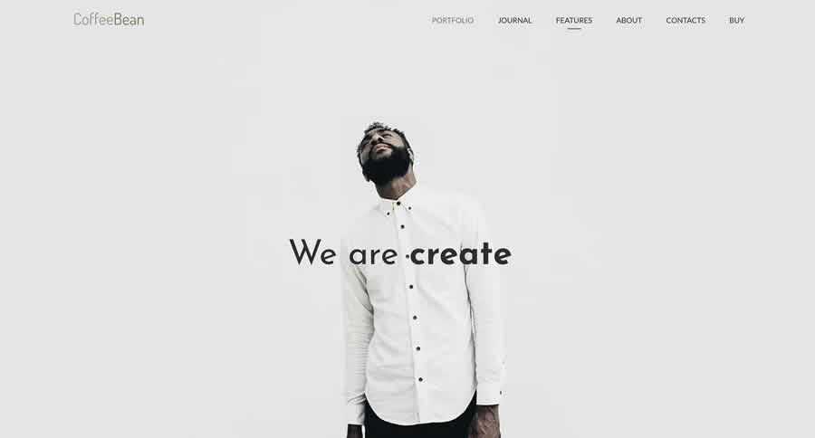 CoffeeBean Simple Portfolio HTML Template Inspiration Web Graphic Design Portfolio