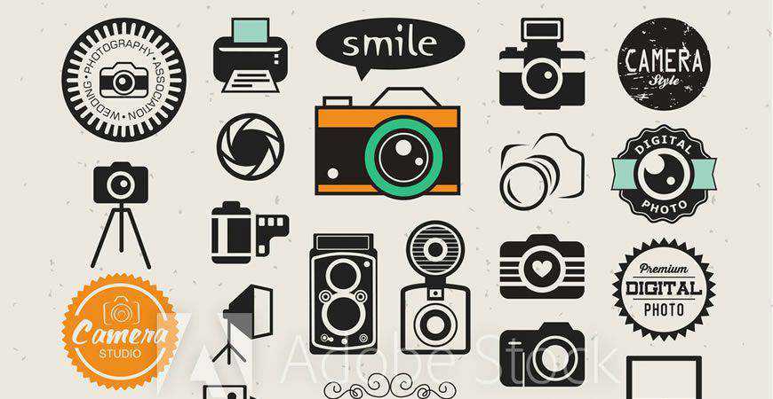 Vector Photography Logo Template Collection photographer camera