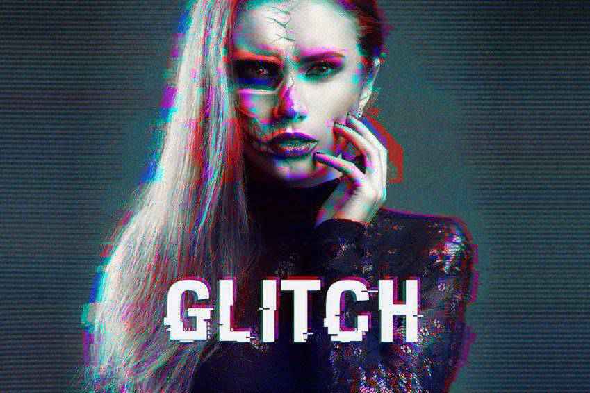 Distorted Glitch Photoshop Actions