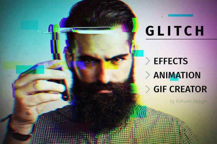 Glitch Effects with Animated GIF Creator for Photoshop