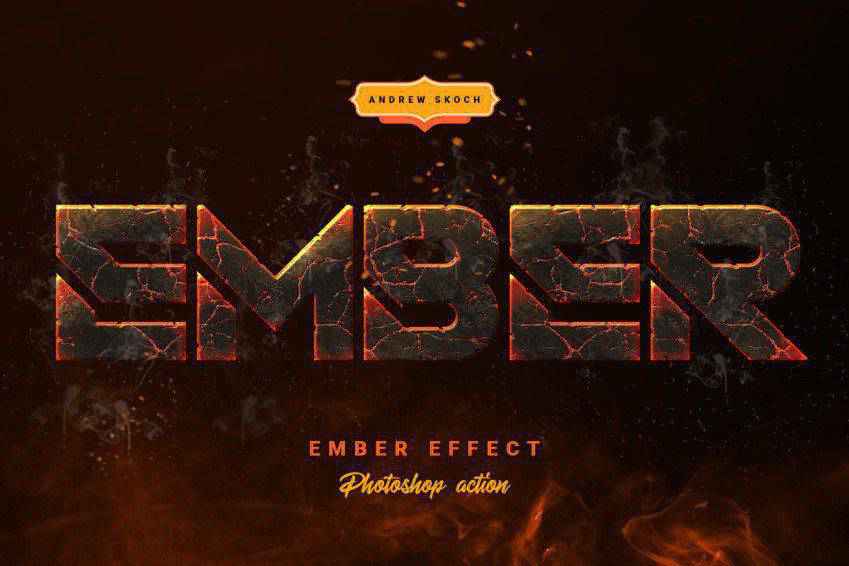 Ember Effect Photoshop Action