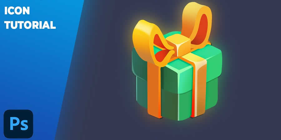 Photoshop Gift Box Icon Tutorial