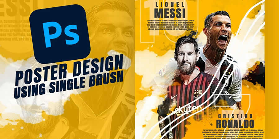 Learn Create Professional Sport Poster Design in Photoshop Tutorial