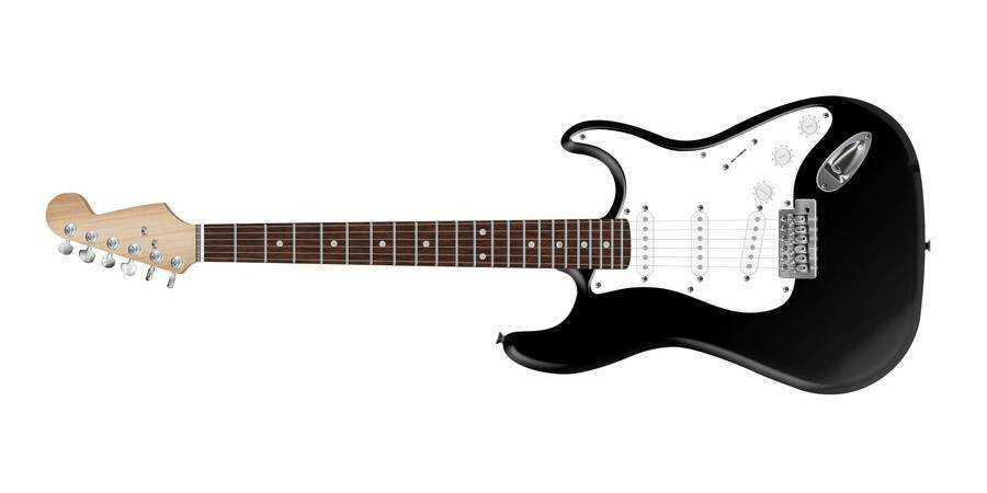 Photorealistic Electric Guitar tutorial graphic designers Photoshop