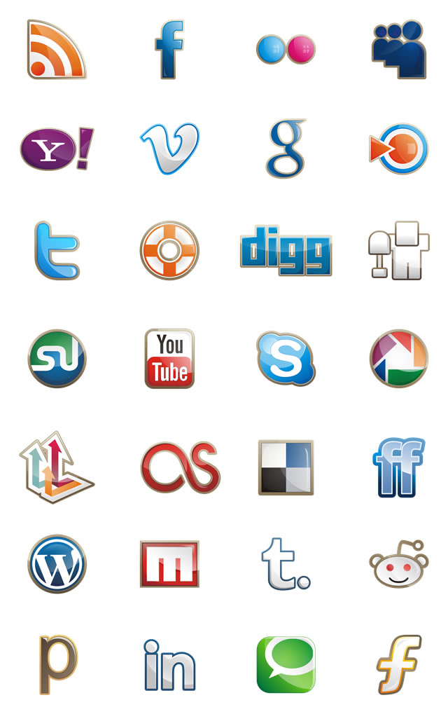 Free Style Social Media Icons