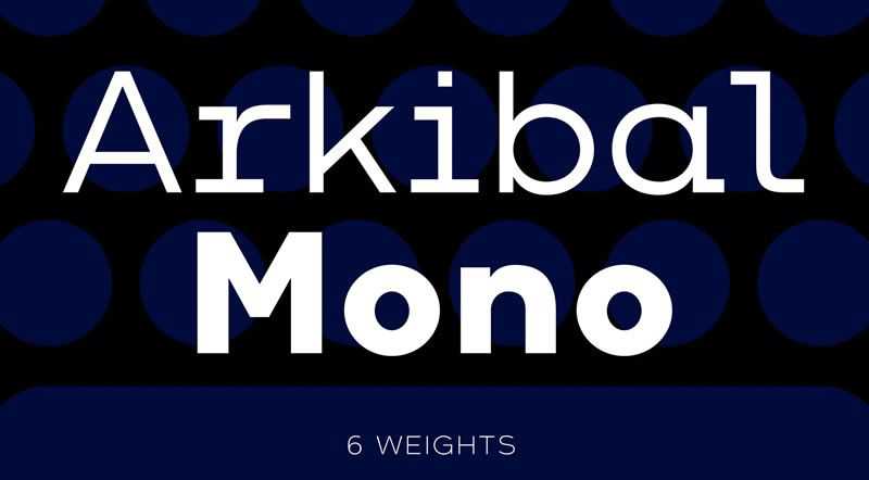 Arkibal Mono programming code fonts