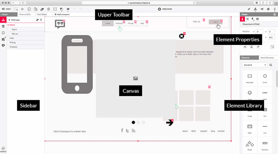 HotGloo prototype ui ux tool