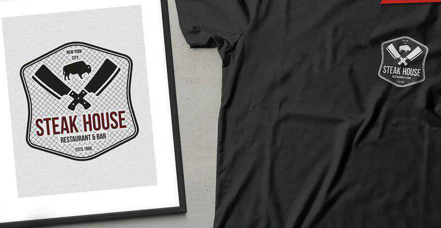 Steak House Logo Template restaurant cooking food