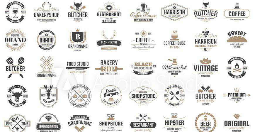 Retro Vector Restaurant Logo Template restaurant cooking food