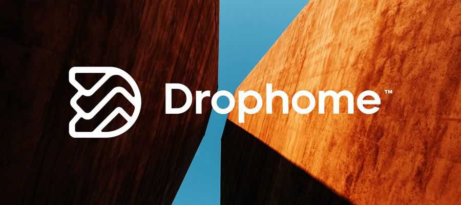 drophome simple logo design inspiration