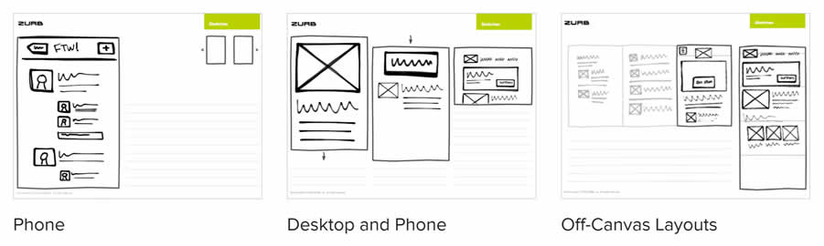 ZURB responsive sketchbooks