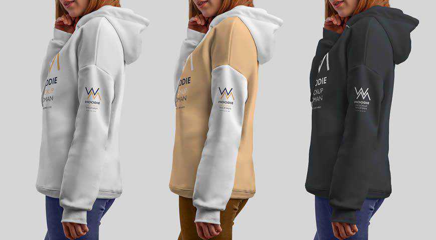 Hooded Sweatshirt Photoshop PSD Mockup Template