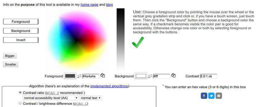 Accessibility Color Wheel