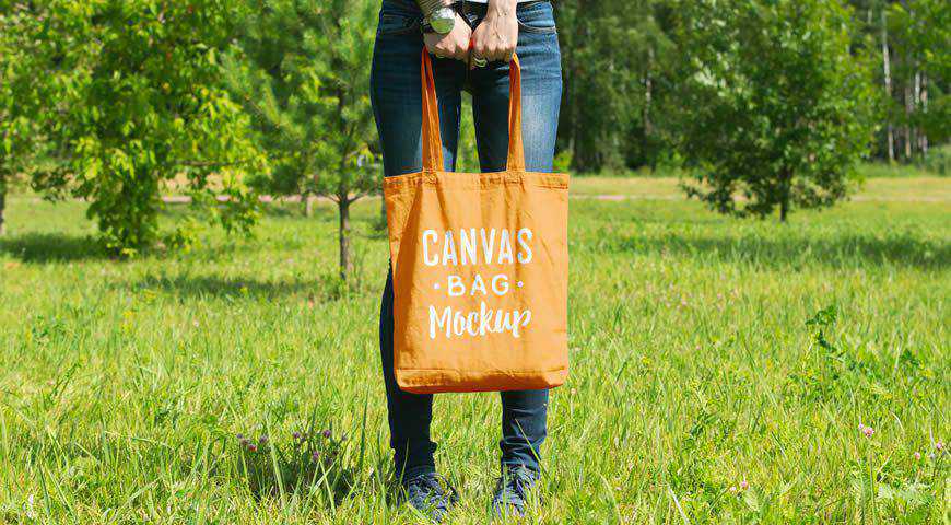 Canvas Bag Photoshop PSD Mockup Template