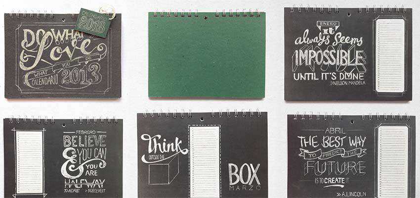 Chalkboard Lettering Stationery Set by Lisa Nemetz