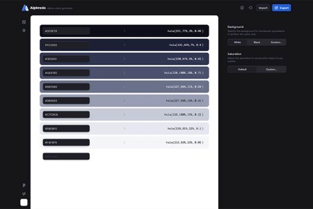 Tiny Little Tool for Web Designers Alphredo