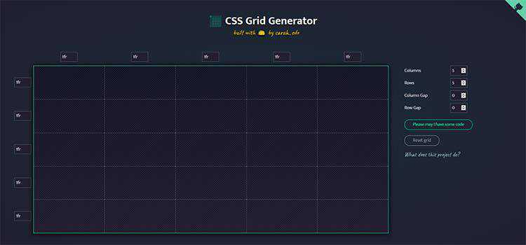 CSS Grid Generator