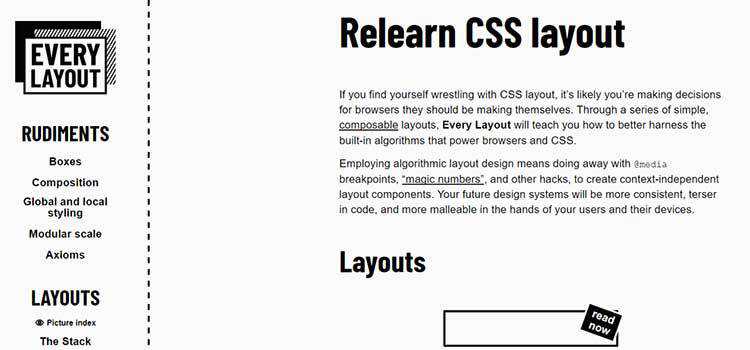 Relearn CSS layout