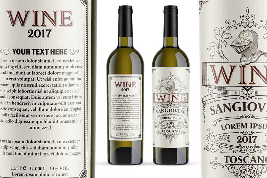 Vintage Wine Label Template design inspiration