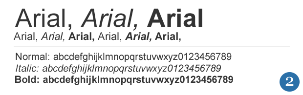 Arial Font