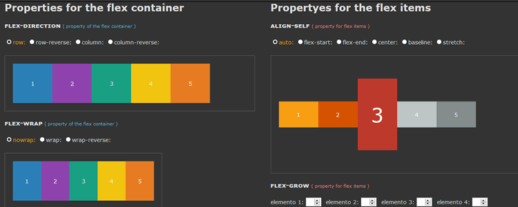 Flexbox Playground tool web based