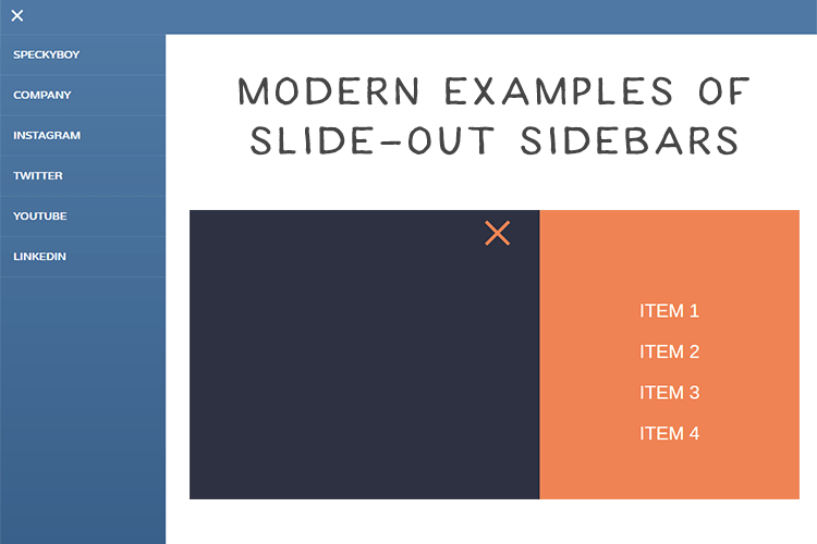 10 Modern Examples of Slide-Out Sidebars