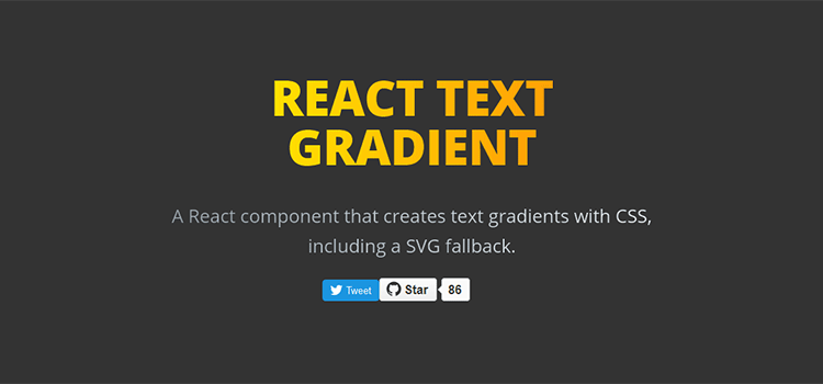 React Text Gradient