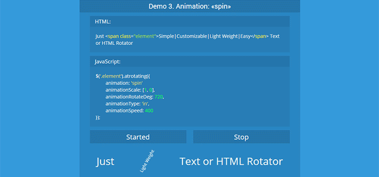 jQuery.auto-text-rotating