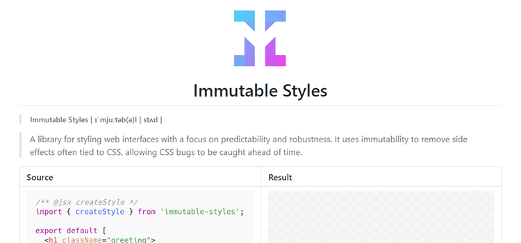 Immutable Styles