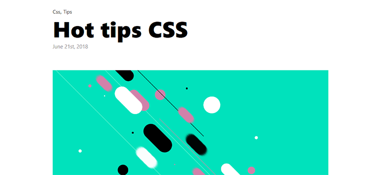 Hot tips CSS