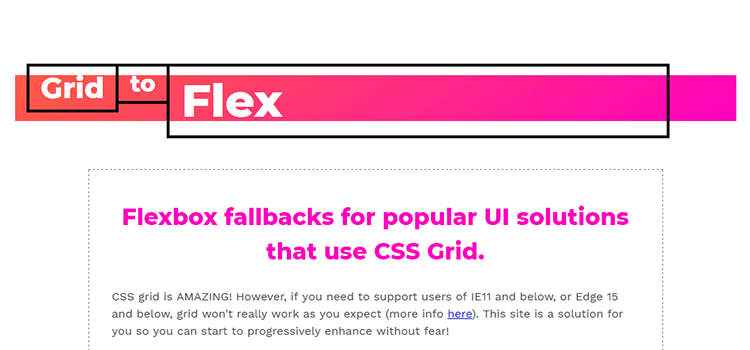 CSS Resources Free Grid to Flex