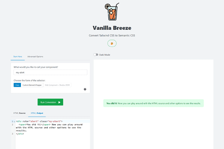 Tiny Little Tool for Web Designers Vanilla Breeze